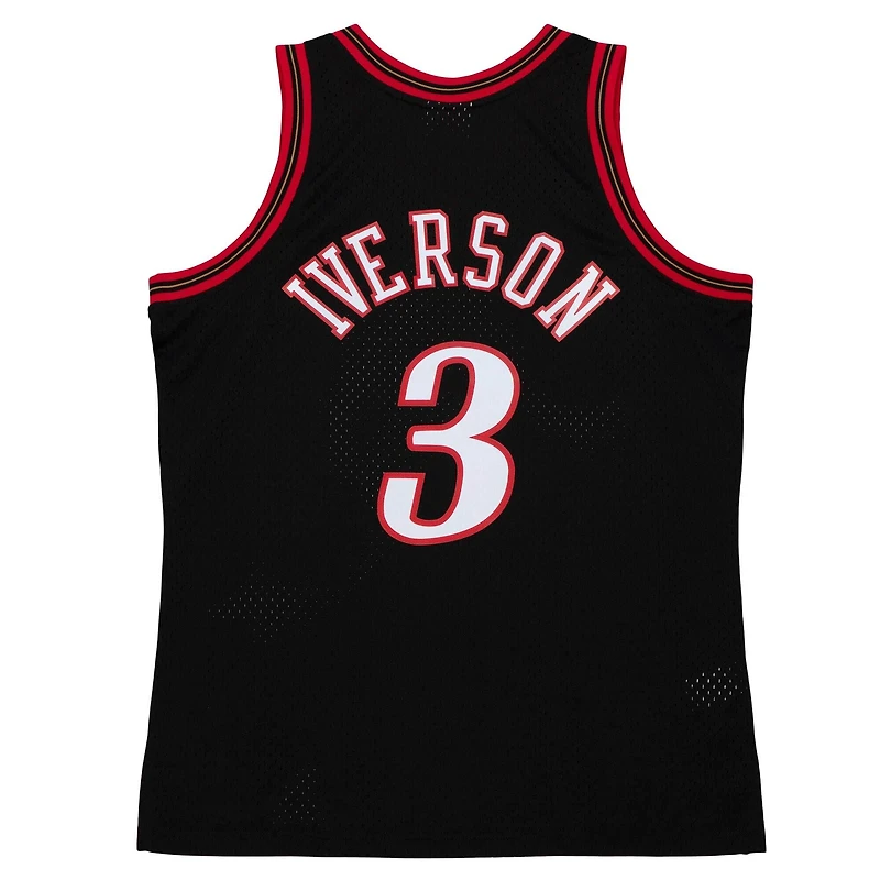 Philadelphia 76ers Allen Iverson Mitchell & Ness 1997-98 Swingman Player Black Jersey