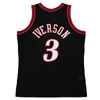 Philadelphia 76ers Allen Iverson Mitchell & Ness 1997-98 Swingman Player Black Jersey