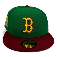 Boston Red Sox Green and Maroon Bounty Hunter Pack 1999 ASG Patch Gray UV New Era 59Fifty Fitted Hat
