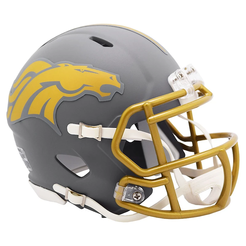 Denver Broncos Slate Alternate Speed Mini Football Helmet