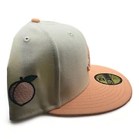 Atlanta Braves Chrome Peach Two Tone SIde Patch Green UV New Era 59FIFTY Fitted Hat