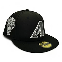 Arizona Diamondbacks Black Swavey Pack 1998 Inaugural Year Patch Green UV New Era 59Fifty Fitted Hat