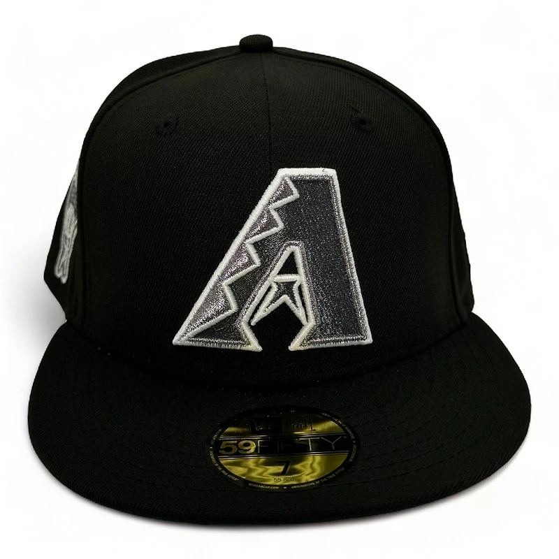 Arizona Diamondbacks Black Swavey Pack 1998 Inaugural Year Patch Green UV New Era 59Fifty Fitted Hat