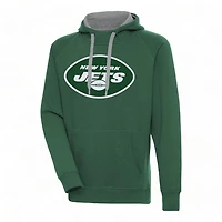 New York Jets Green Embroidered Logo Antigua Victory Hoodie