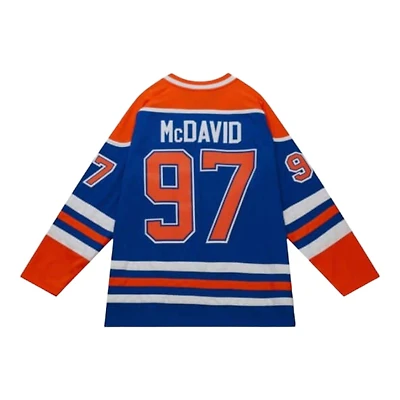 Edmonton Oilers Blue Line Connor Mcdavid 2015 Mitchell & Ness Jersey