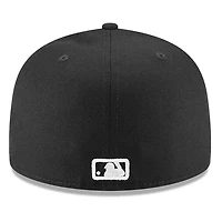 Washington Nationals Black and White Basic New Era 59FIFTY Fitted Hat