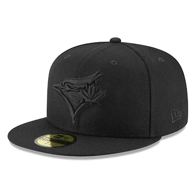 Toronto Blue Jays Black on Basic New Era 59FIFTY Fitted Hat