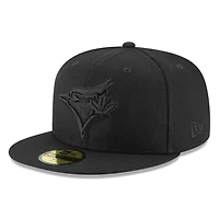 Toronto Blue Jays Black on Basic New Era 59FIFTY Fitted Hat