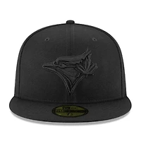 Toronto Blue Jays Black on Basic New Era 59FIFTY Fitted Hat