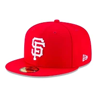 San Francisco Giants Red Basic New Era 59FIFTY Fitted Hat