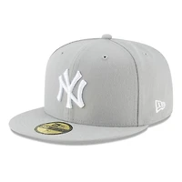 New York Yankees Gray Basic Era 59FIFTY Fitted Hat