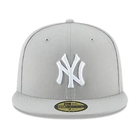New York Yankees Gray Basic Era 59FIFTY Fitted Hat