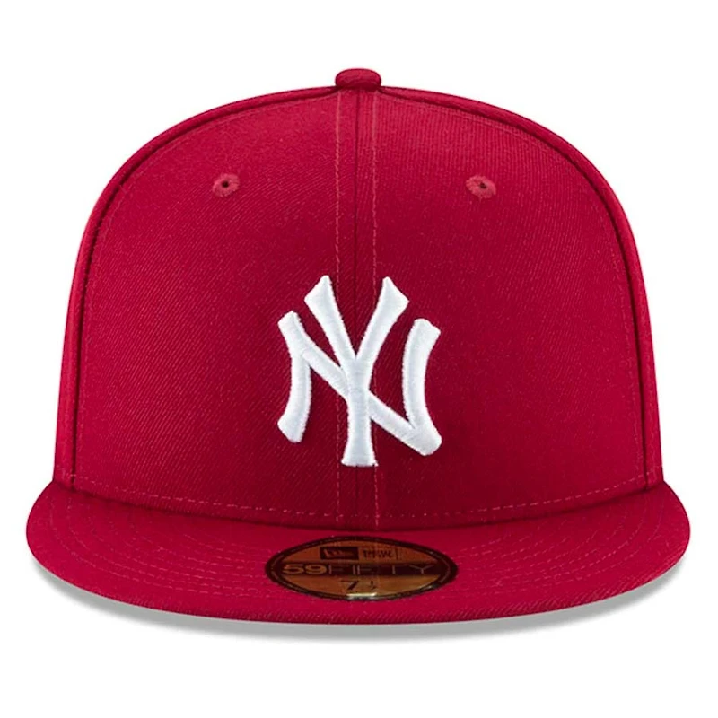 New York Yankees Cardinal Red Basic Era 59FIFTY Fitted Hat