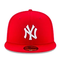 New York Yankees Red Basic Era 59FIFTY Fitted Hat