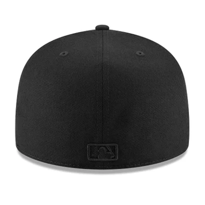 Miami Marlins Black on Basic New Era 59FIFTY Fitted Hat