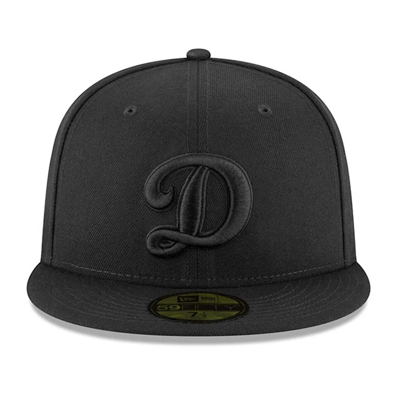 Los Angeles Dodgers Secondary D Logo Black on Basic New Era 59FIFTY Fitted Hat