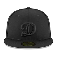 Los Angeles Dodgers Secondary D Logo Black on Basic New Era 59FIFTY Fitted Hat