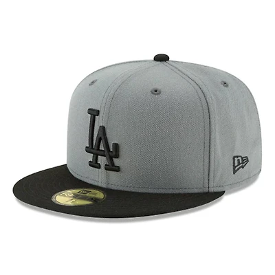 Los Angeles Dodgers Gray Basic New Era 59FIFTY Fitted Hat
