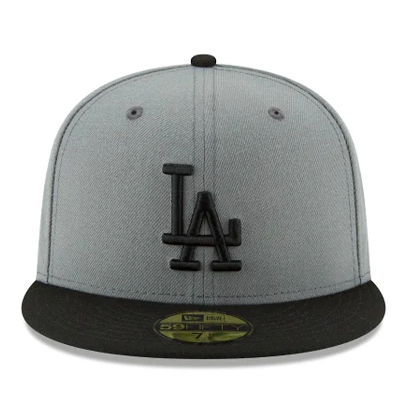 Los Angeles Dodgers Gray Basic New Era 59FIFTY Fitted Hat