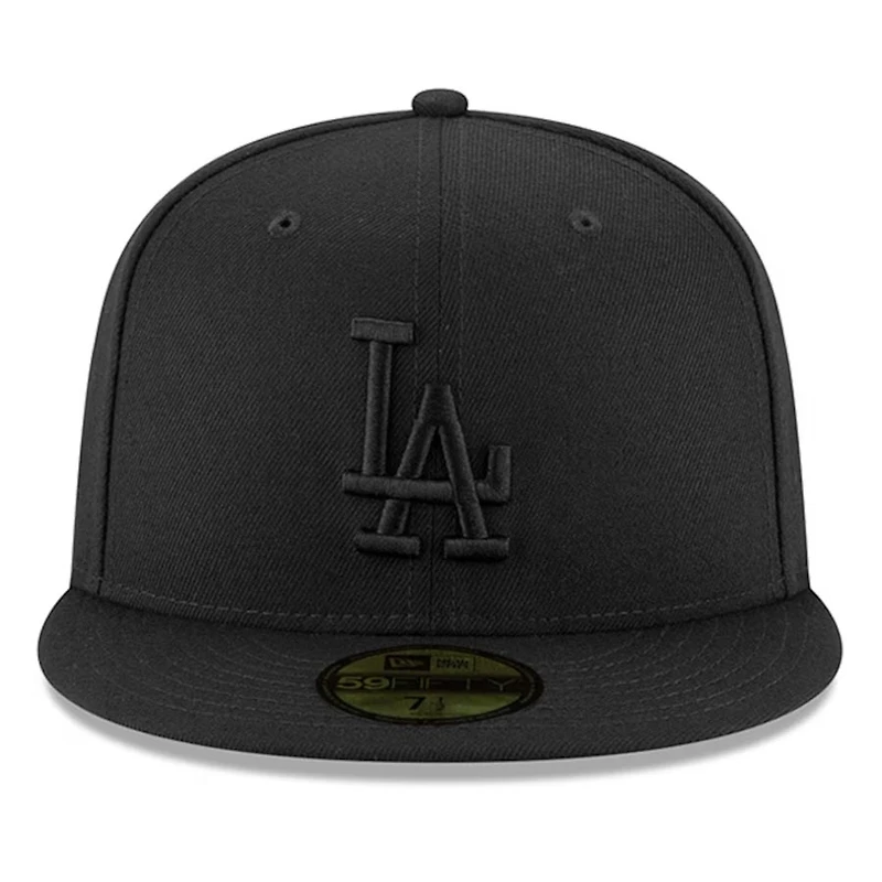 Los Angeles Dodgers Black on Basic New Era 59FIFTY Fitted Hat