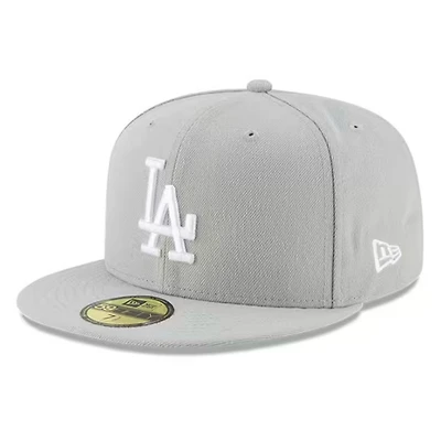 Los Angeles Dodgers Gray Basic New Era 59FIFTY Fitted Hat