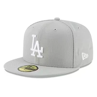 Los Angeles Dodgers Gray Basic New Era 59FIFTY Fitted Hat