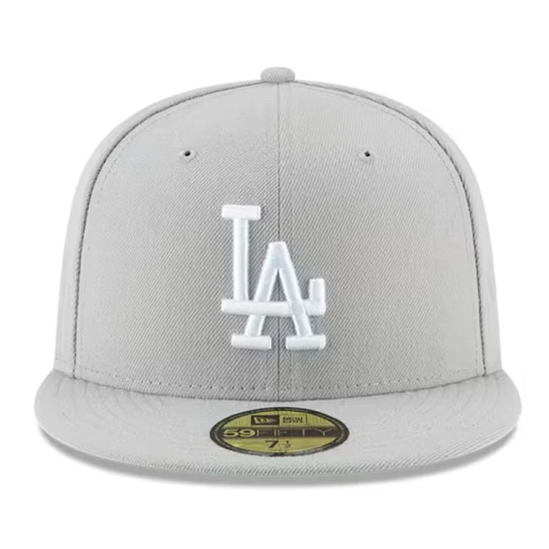 Los Angeles Dodgers Gray Basic New Era 59FIFTY Fitted Hat