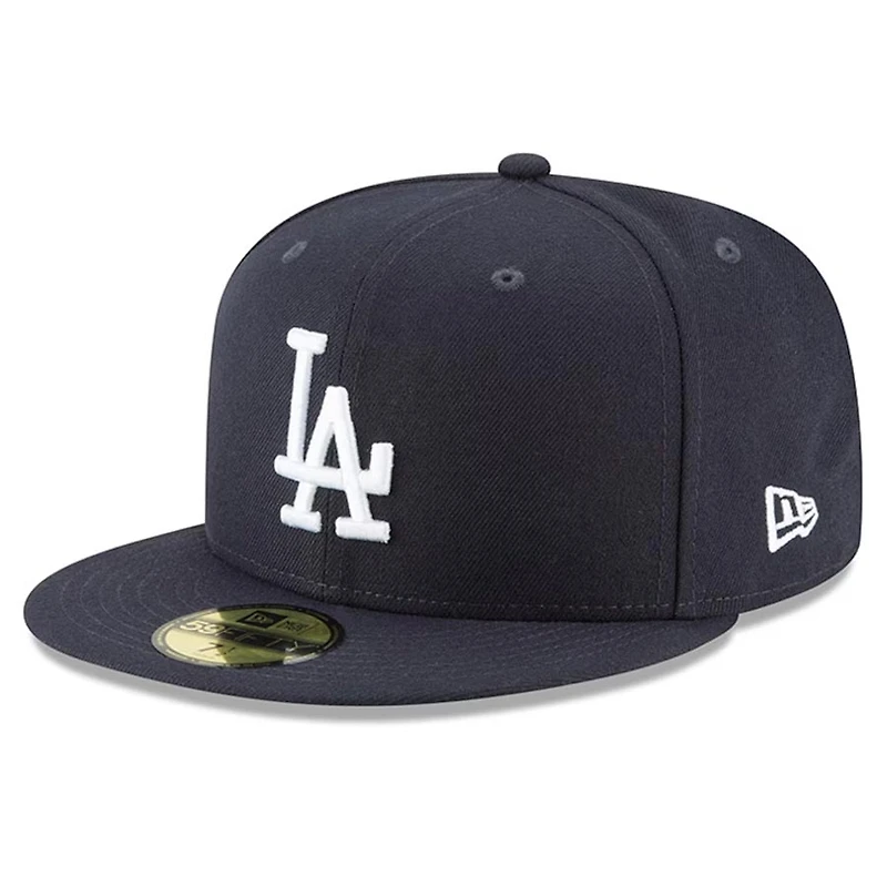 Los Angeles Dodgers Navy Blue Basic New Era 59FIFTY Fitted Hat