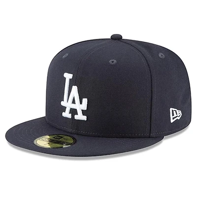 Los Angeles Dodgers Navy Blue Basic New Era 59FIFTY Fitted Hat