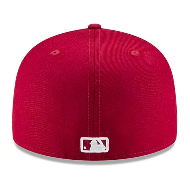 Los Angeles Dodgers Cardinal Red Basic New Era 59FIFTY Fitted Hat