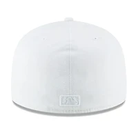 Los Angeles Dodgers All White Basic New Era 59FIFTY Fitted Hat