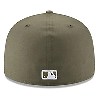 Houston Astros Olive Green Basic New Era 59FIFTY Fitted Hat