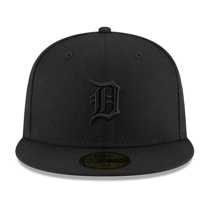 Detroit Tigers Black on Basic New Era 59FIFTY Fitted Hat