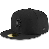 Detroit Tigers Black on Basic New Era 59FIFTY Fitted Hat