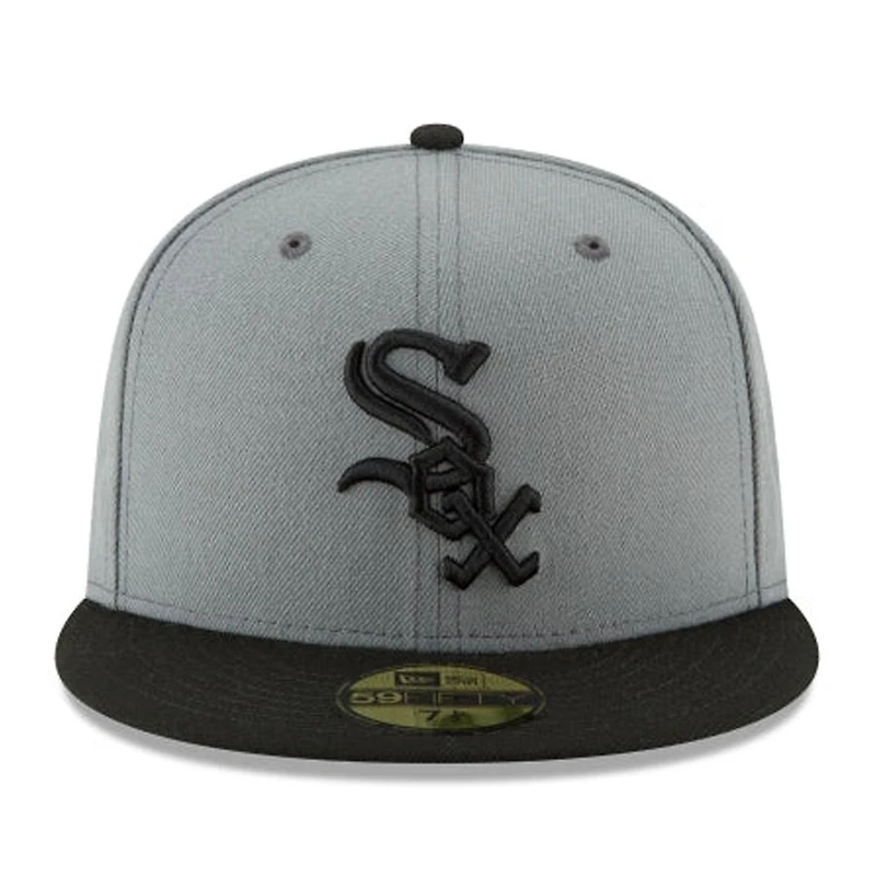 Chicago White Sox Gray and Black Basic New Era 59FIFTY Fitted Hat