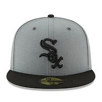 Chicago White Sox Gray and Black Basic New Era 59FIFTY Fitted Hat