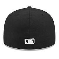 Chicago White Sox Black and Basic New Era 59FIFTY Fitted Hat