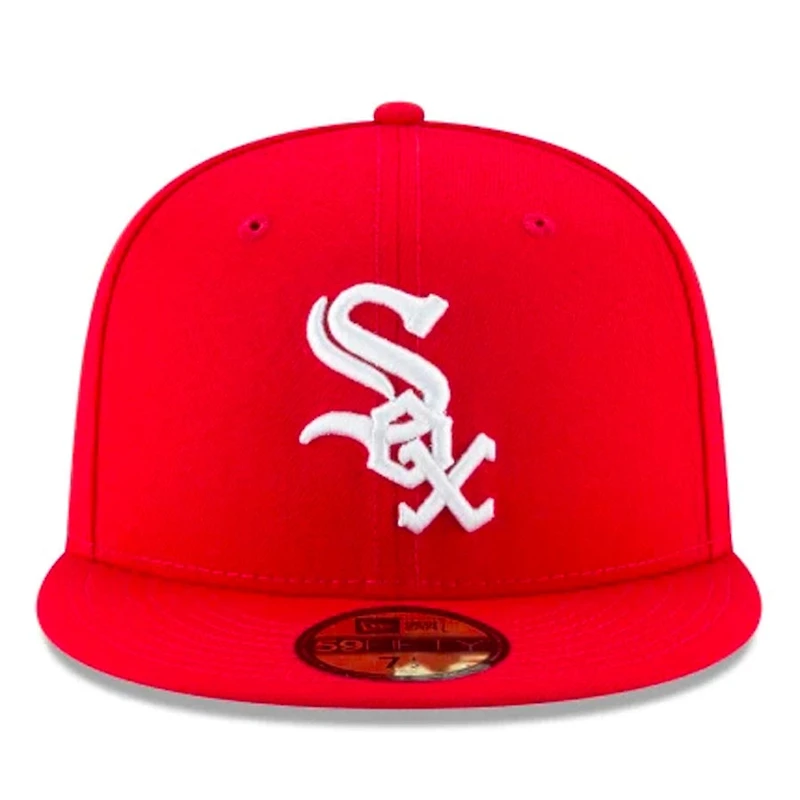 Chicago White Sox Red Basic New Era 59FIFTY Fitted Hat