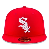 Chicago White Sox Red Basic New Era 59FIFTY Fitted Hat