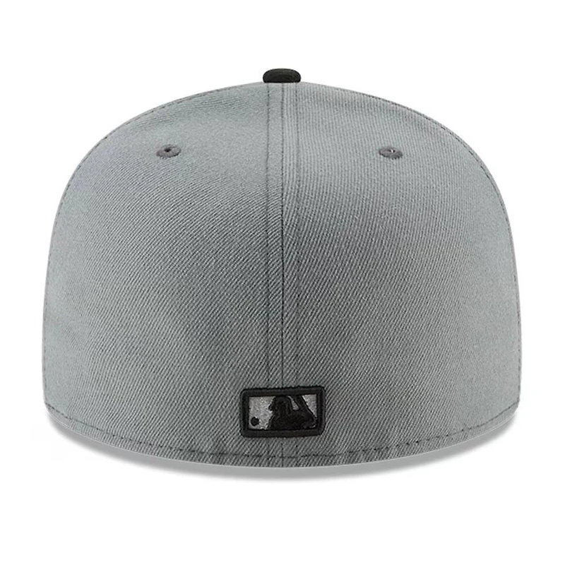 Boston Red Sox Gray and Black Basic New Era 59FIFTY Fitted Hat