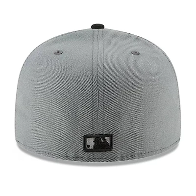 Boston Red Sox Gray and Black Basic New Era 59FIFTY Fitted Hat