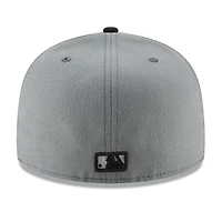 Boston Red Sox Gray and Black Basic New Era 59FIFTY Fitted Hat