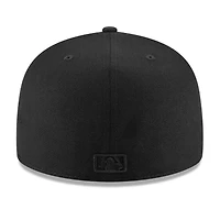 Boston Red Sox Black on Basic New Era 59FIFTY Fitted Hat