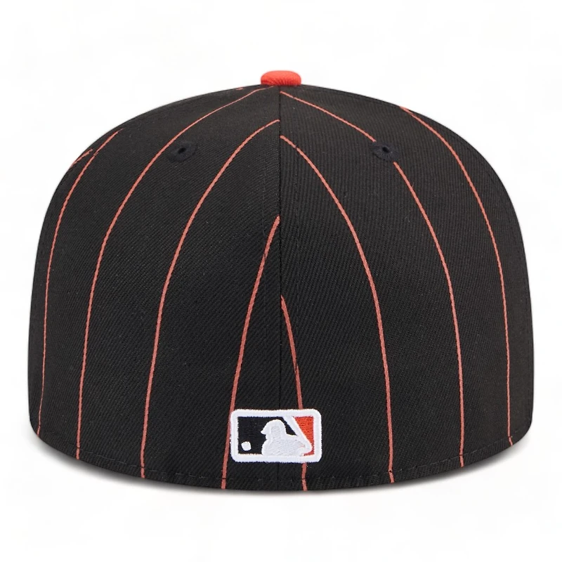 San Francisco Giants Black Throwback Pinstripes New Era 59FIFTY Fitted Hat