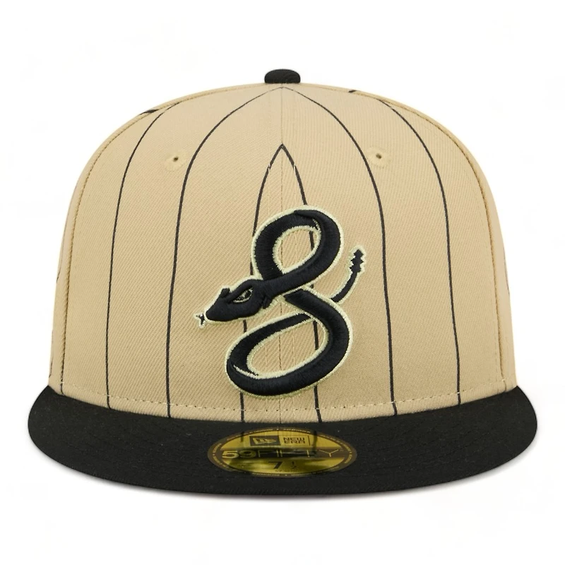 Arizona Diamondbacks Tan Throwback Pinstripes New Era 59FIFTY Fitted Hat