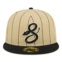 Arizona Diamondbacks Tan Throwback Pinstripes New Era 59FIFTY Fitted Hat
