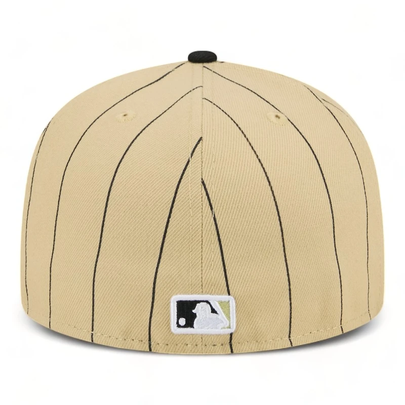 Arizona Diamondbacks Tan Throwback Pinstripes New Era 59FIFTY Fitted Hat