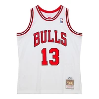 Chicago Bulls Luc Longley Mitchell & Ness 1997-98 Hardwood Classics Swingman Player White Jersey