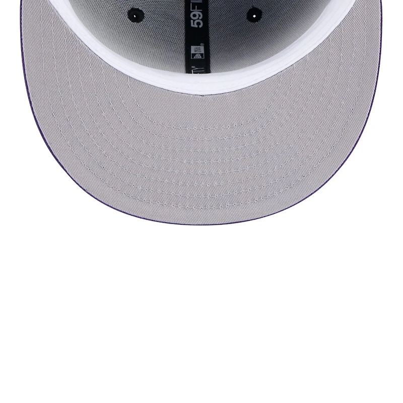 Sacramento Kings Black Throwback Pinstripes New Era 59FIFTY Fitted Hat