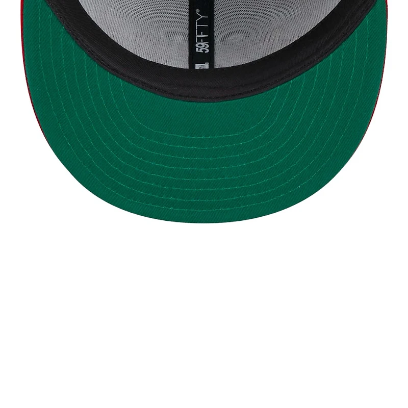 San Francisco 49ers Gray Heather Pinstripe NFL New Era 59FIFTY Fitted Hat